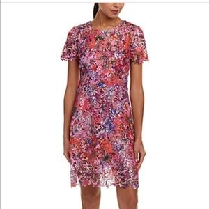 Elie Tahari women’s ophelia pink lace dress